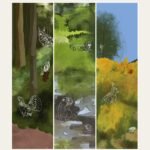 Affiche scientifique naturaliste - Les mammifères menacés de Lorraine